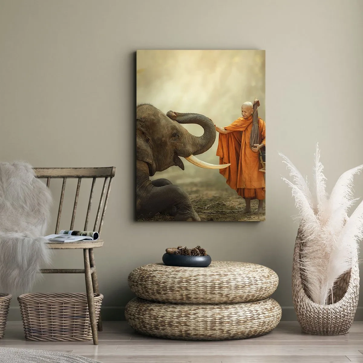 Canvas picture - Unexpected Meeting - 70x100 cm