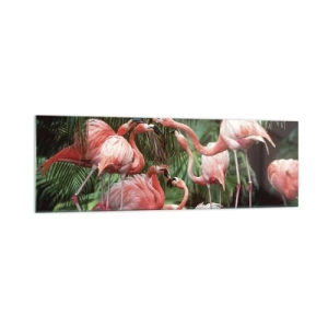 Glass picture - Afternoon Gossip - 160x50 cm