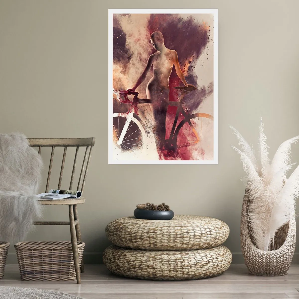 Poster - Marble Sculpted Biker's Soul - 30x40 cm