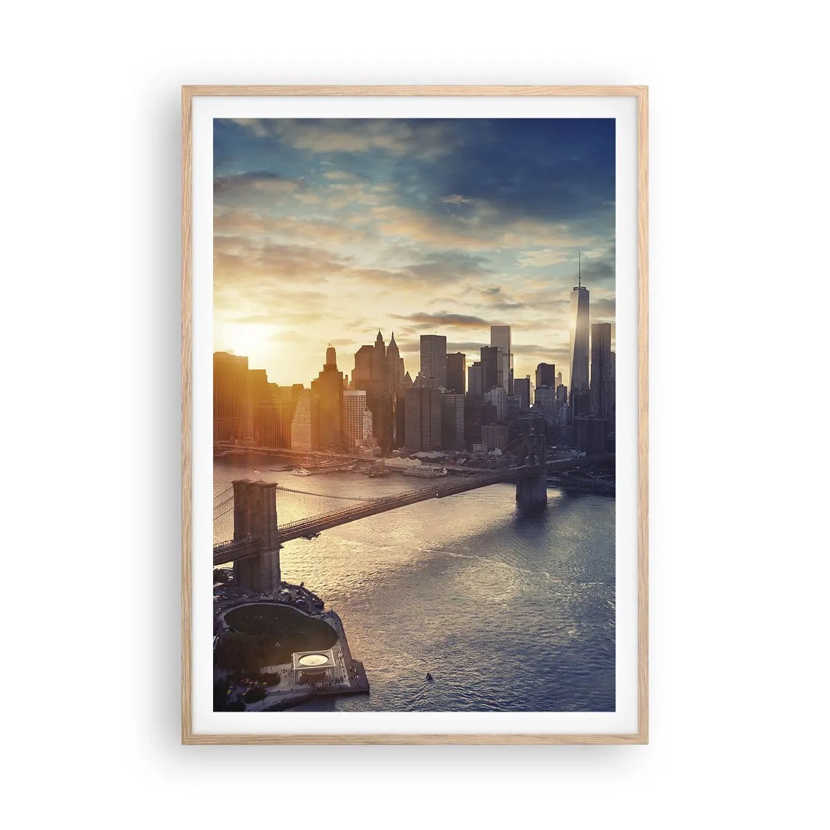 Poster in light oak frame - Monument to the Culture of the West - 70x100 cm