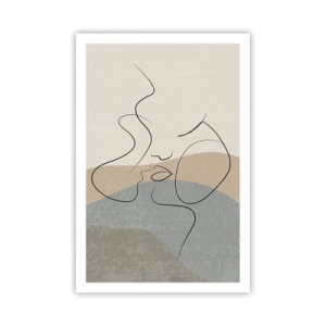 Poster - Like with a Paintbrush Stroke - 61x91 cm