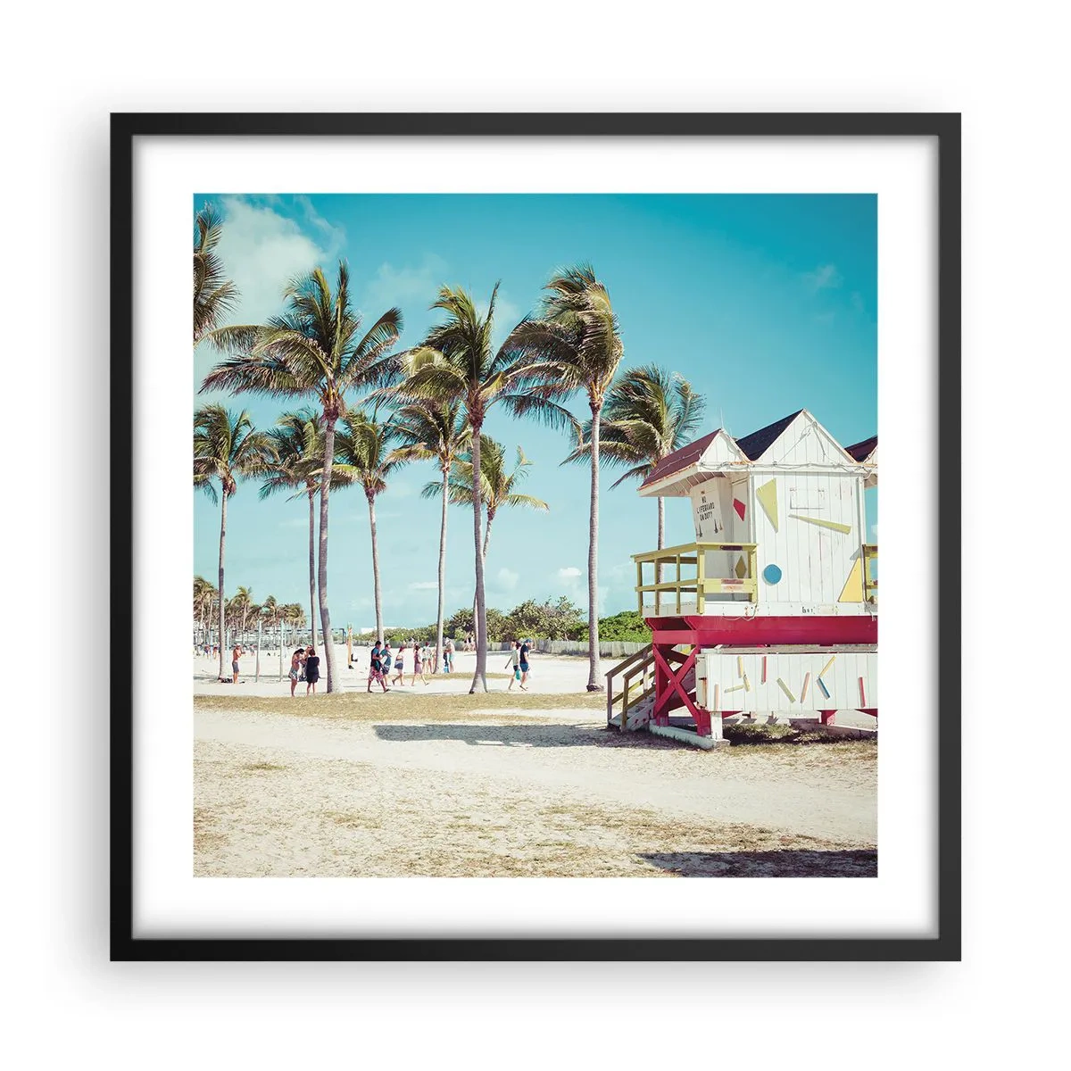 Poster in black frame - Beautiful Day before You - 50x50 cm
