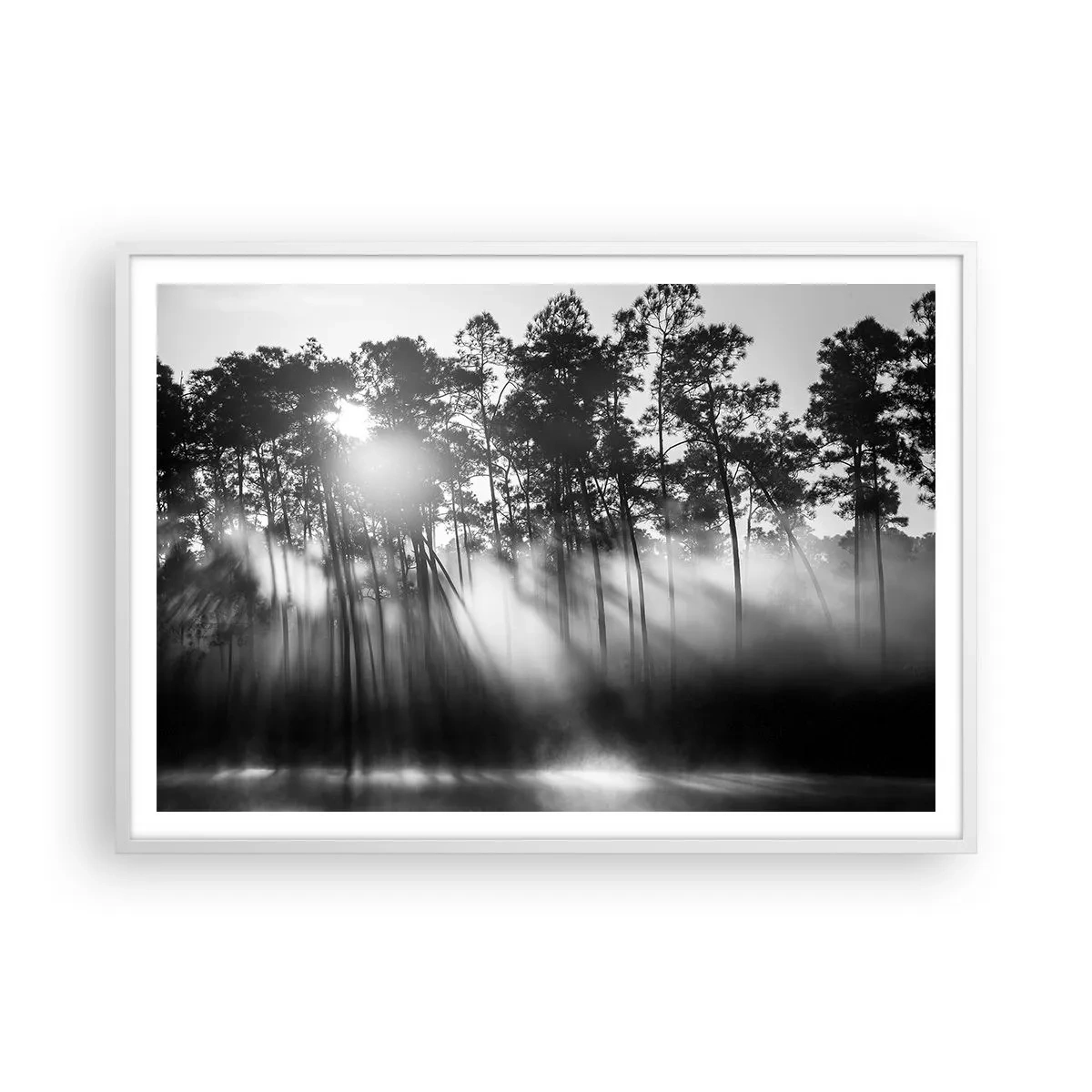Poster in white frmae - Unstoppable Sun - 100x70 cm