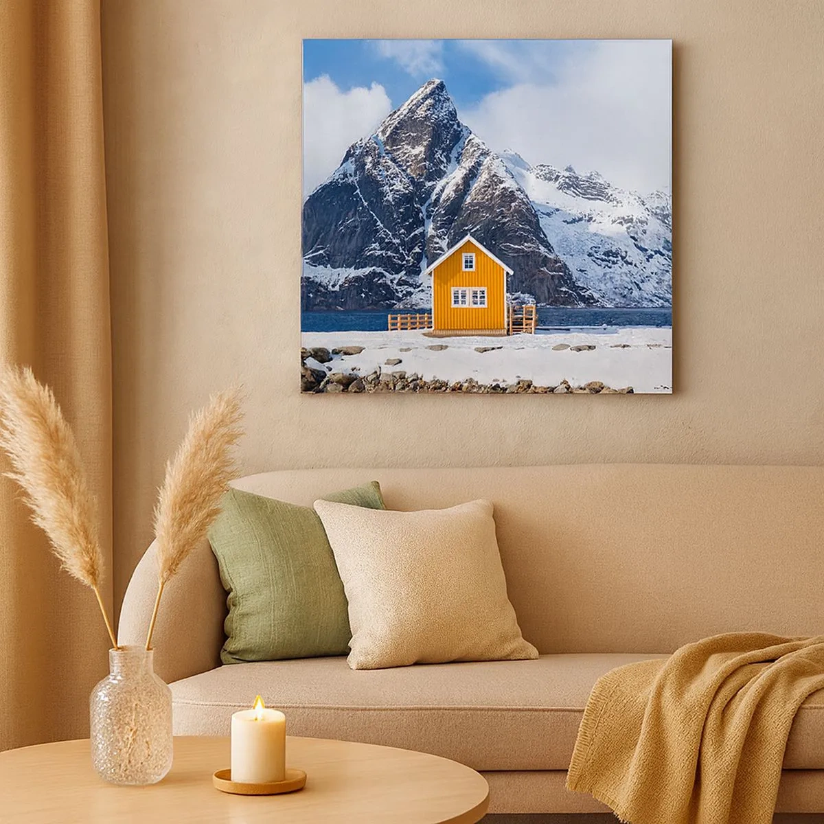 Canvas picture - Scandinavian Holiday - 30x30 cm