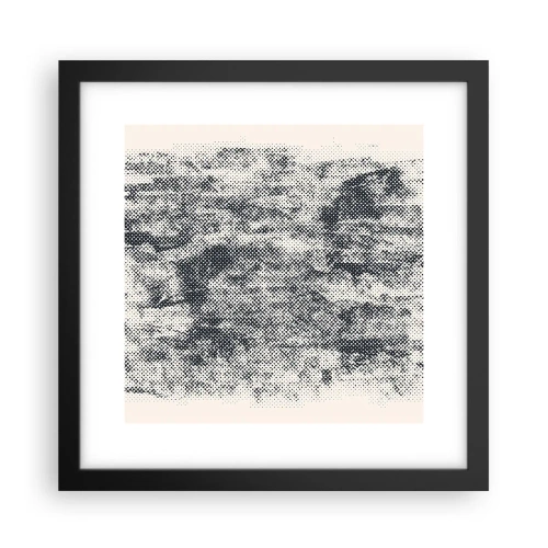 Poster in black frame - Foggy Composition - 30x30 cm
