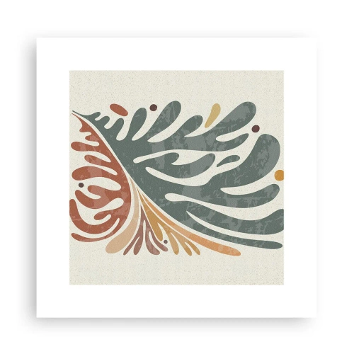 Poster - Multicolour Leaf - 30x30 cm