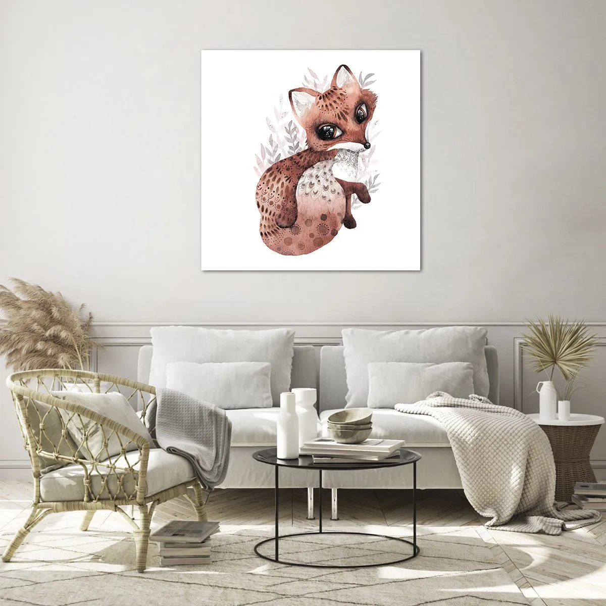 Glass picture - Sweet and Lovely - 50x50 cm