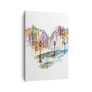 Canvas picture - Heart of a City - 70x100 cm