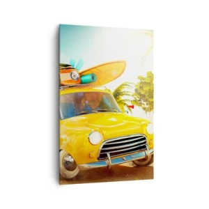 Canvas picture - Happy Travels - 80x120 cm