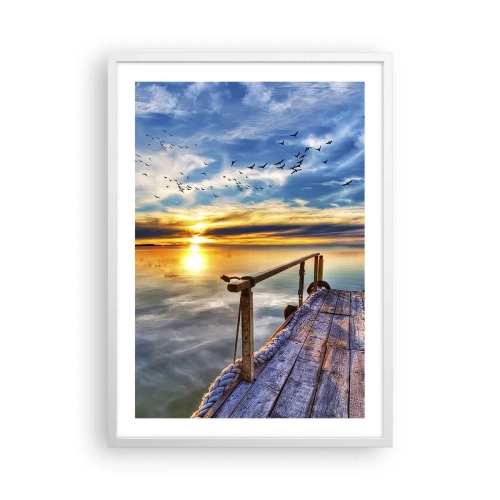 Poster in white frmae - Wind is Taking a Break - 50x70 cm