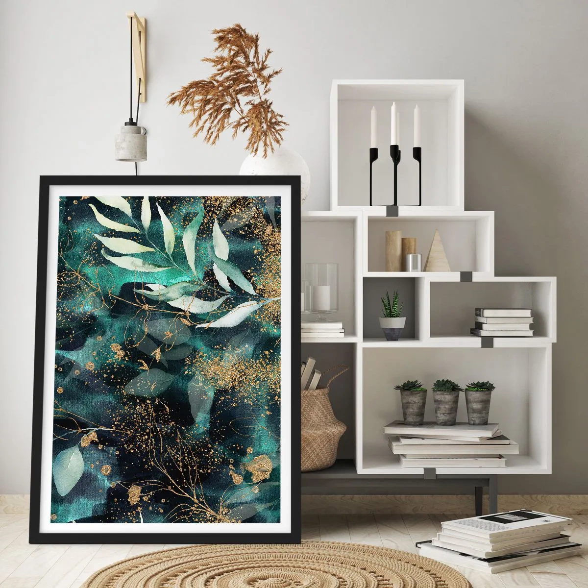 Poster in black frame - Enchanted Garden - 30x40 cm