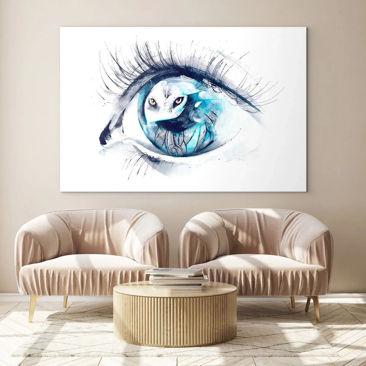 Glass picture - Eye to Eye with Wilderness - 120x80 cm