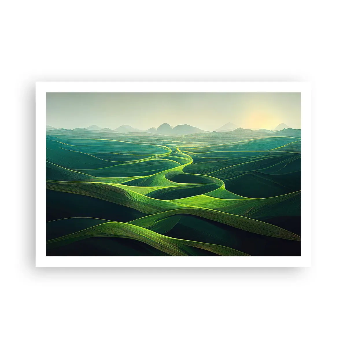 Poster - In Green Valleys - 91x61 cm