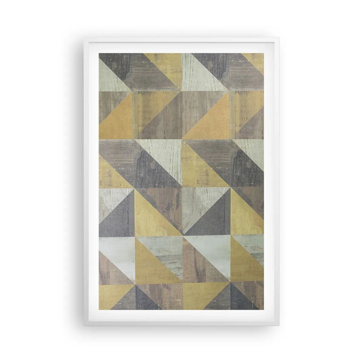 Poster in white frmae - The Art. of Triangles - 61x91 cm