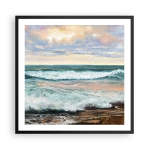 Poster in black frame - Here You Will Smooth Your Soul - 60x60 cm