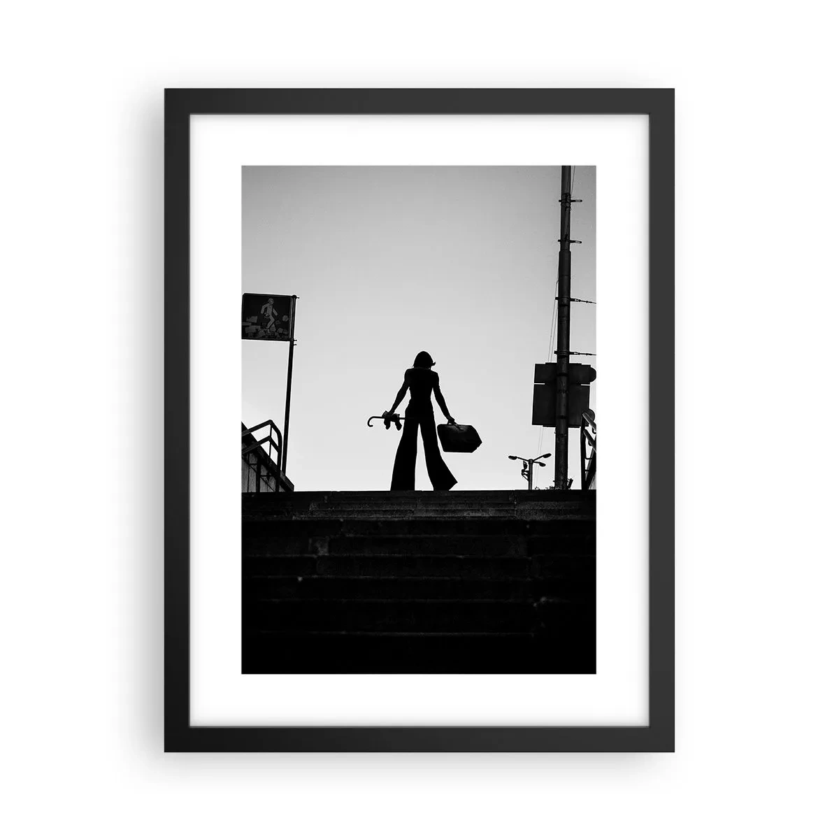 Poster in black frame - City Wander - 30x40 cm