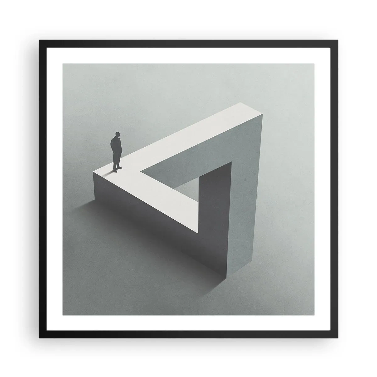 Poster in black frame - And Yet It Is Possible - 60x60 cm