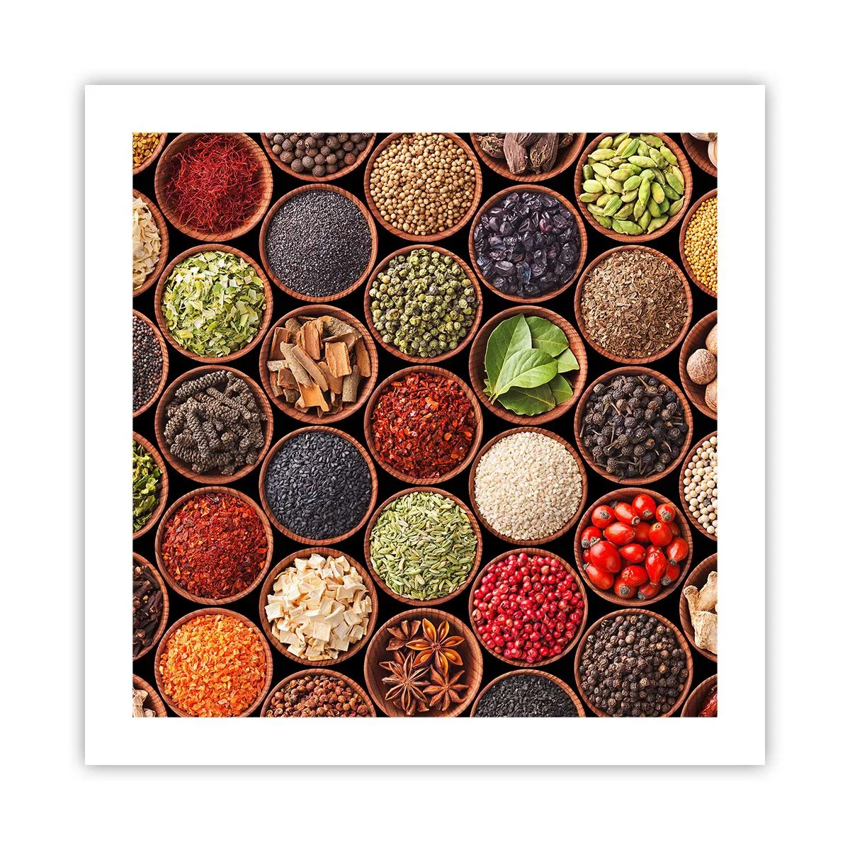 Poster - All Flavours of the World - 50x50 cm