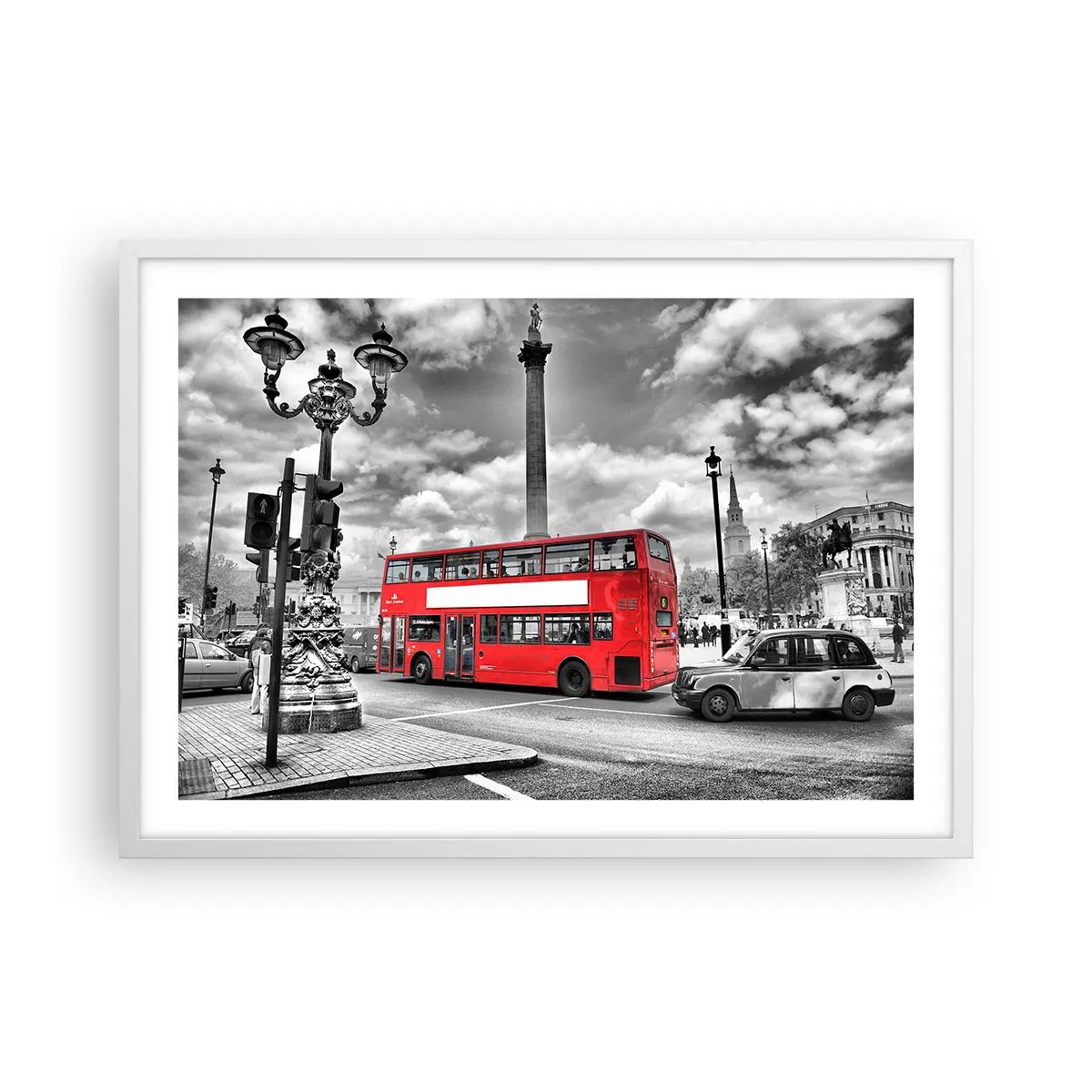 Poster in white frmae - Real Bloodstream of a City - 70x50 cm
