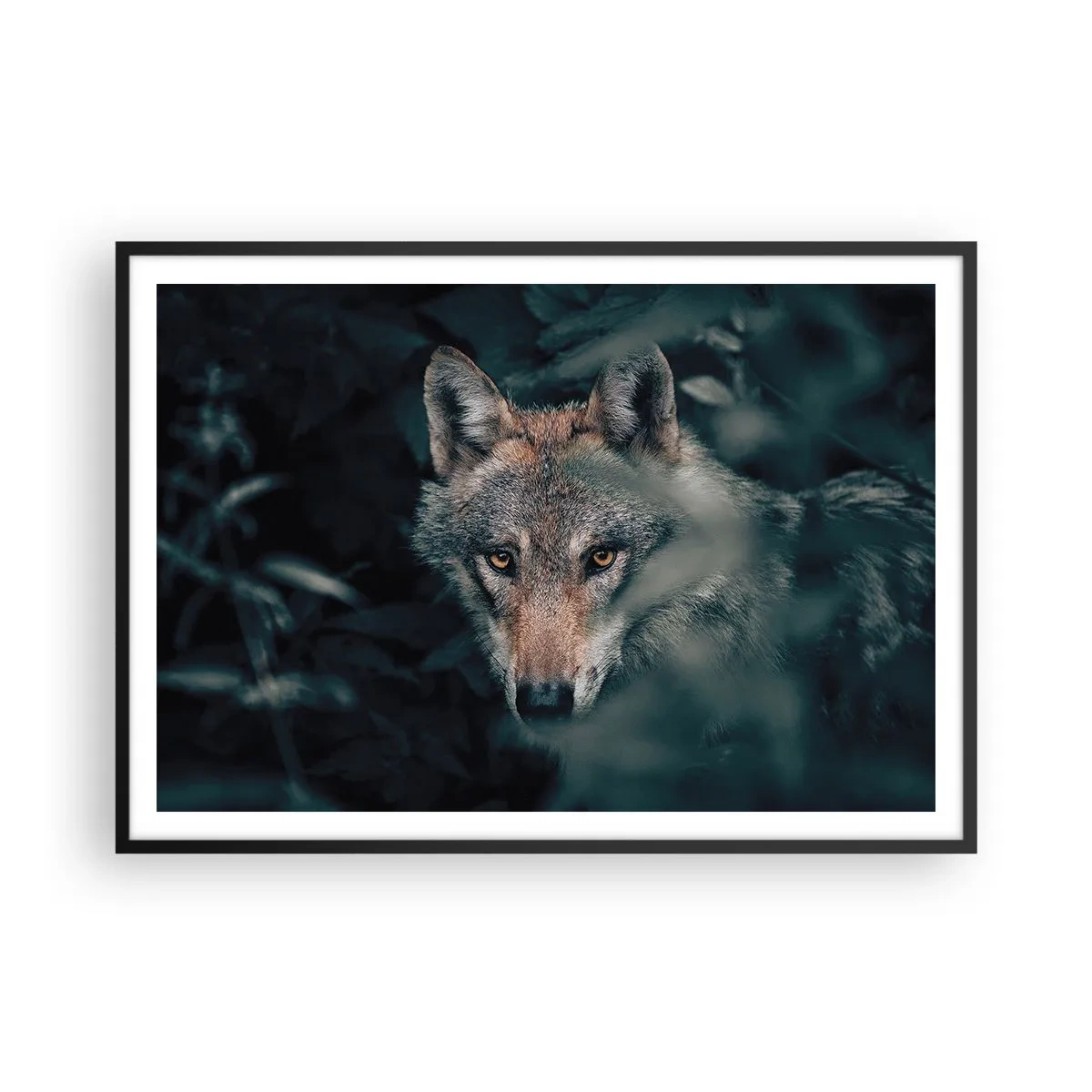 Poster in black frame - Hunter - 100x70 cm