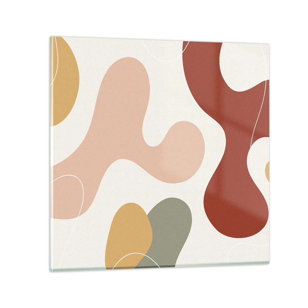 Glass picture - Doodles - 70x70 cm