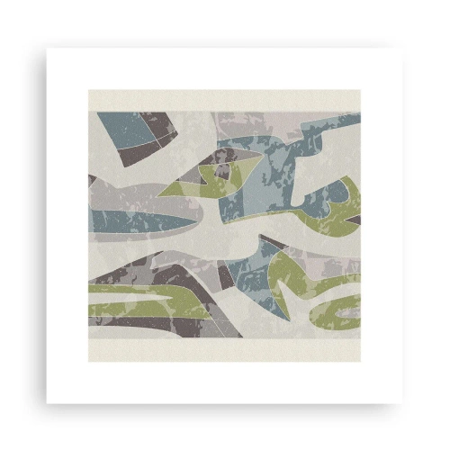 Poster - Composition with Window Pane - 30x30 cm