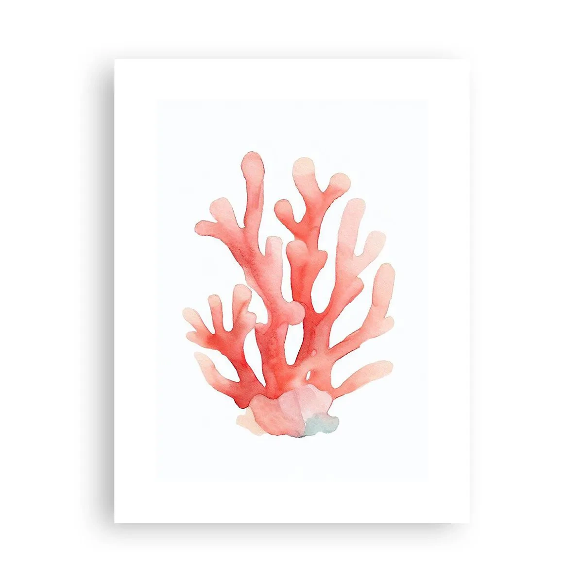 Poster - Coral Colour Colars - 30x40 cm