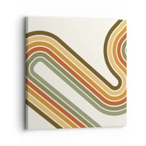 Canvas picture - Zigzaging towards the Goal - 30x30 cm