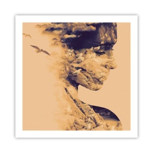 Poster - Naturally Beautiful - 60x60 cm