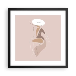 Poster in black frame - Being a Lady - 40x40 cm