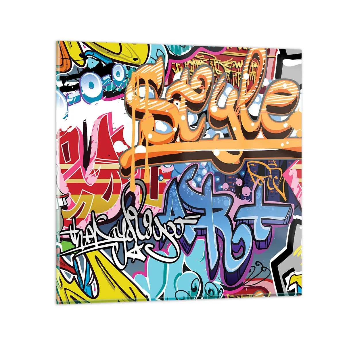 Glass picture - Murals, Murals, Murals… - 50x50 cm