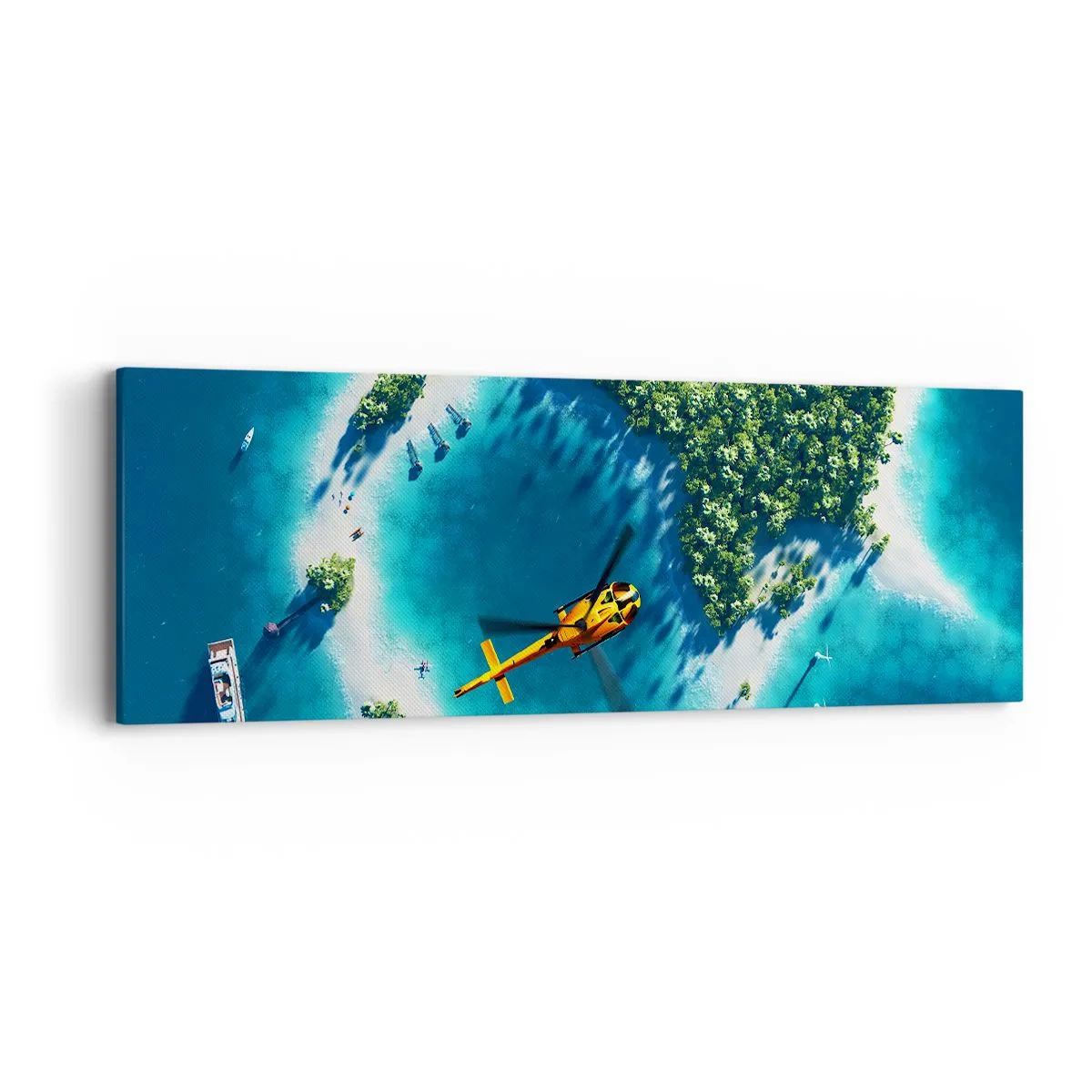 Canvas picture - Get Yourself an Island - 90x30 cm