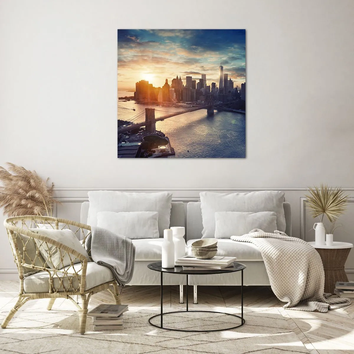 Glass picture - Monument to the Culture of the West - 70x70 cm