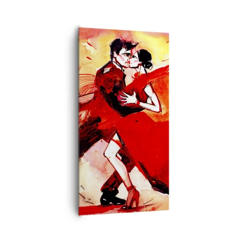 Canvas picture - Purple Rhythm of Passion - 65x120 cm