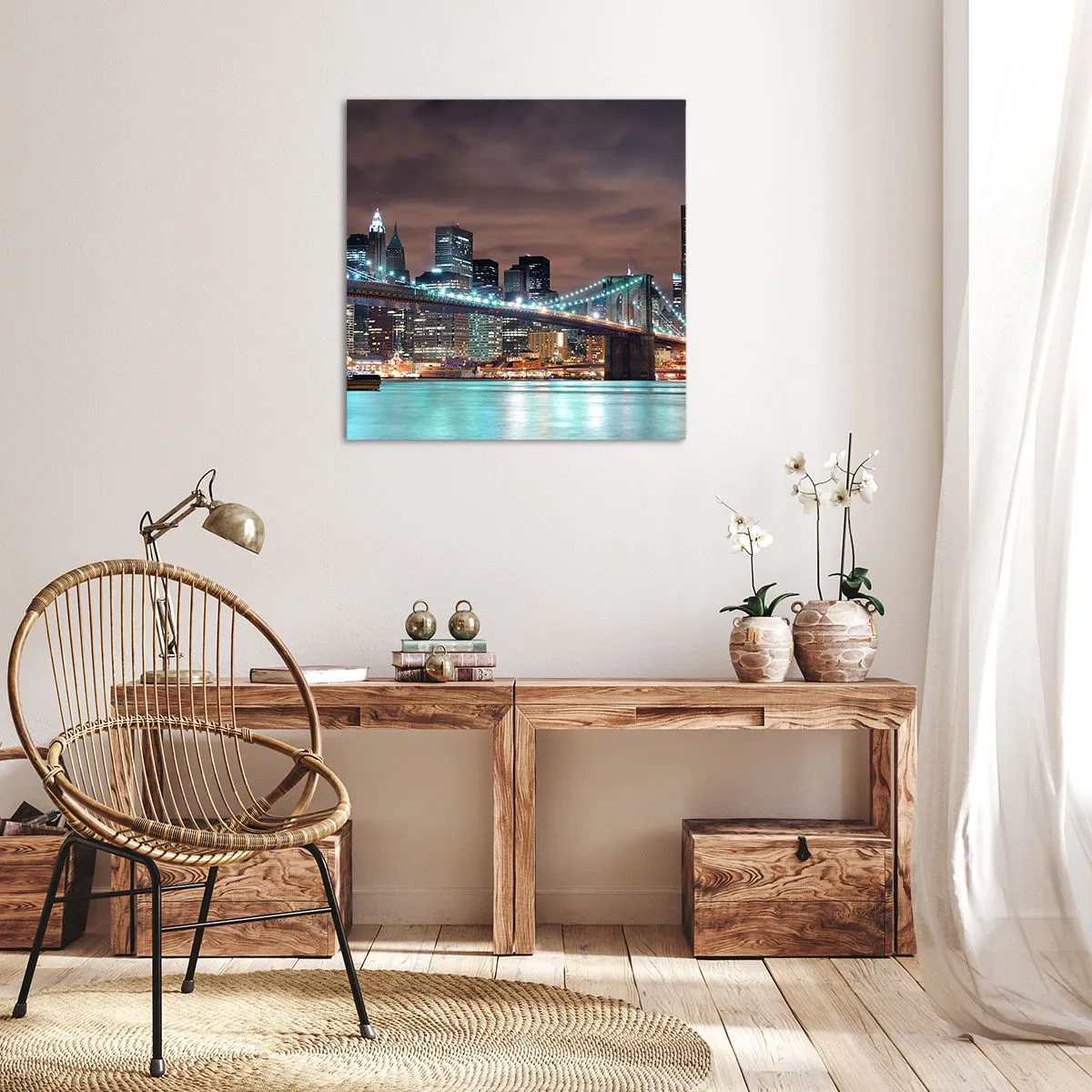 Canvas picture - Big City Lights - 70x70 cm