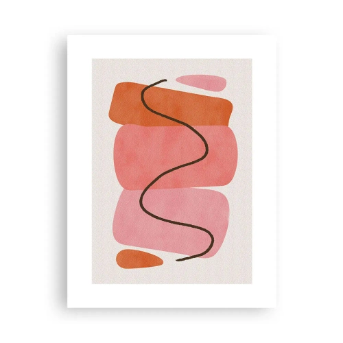 Poster - Gentle Movement of forms - 30x40 cm
