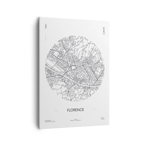 Canvas picture - Anatomy of Florence - 50x70 cm