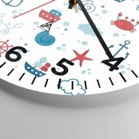 Clock face with numbers