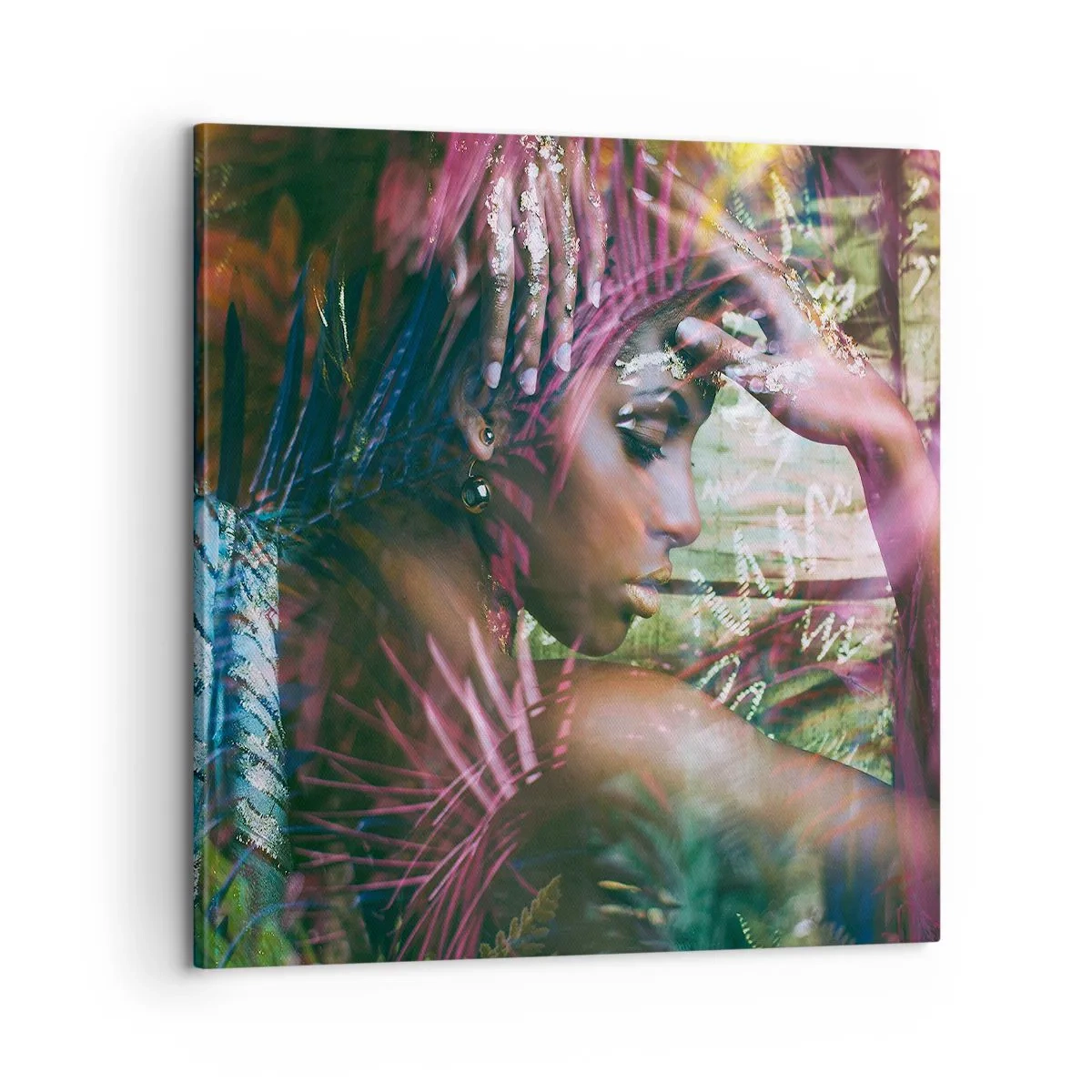 Canvas picture - Mother Nature in the Jungle - 60x60 cm