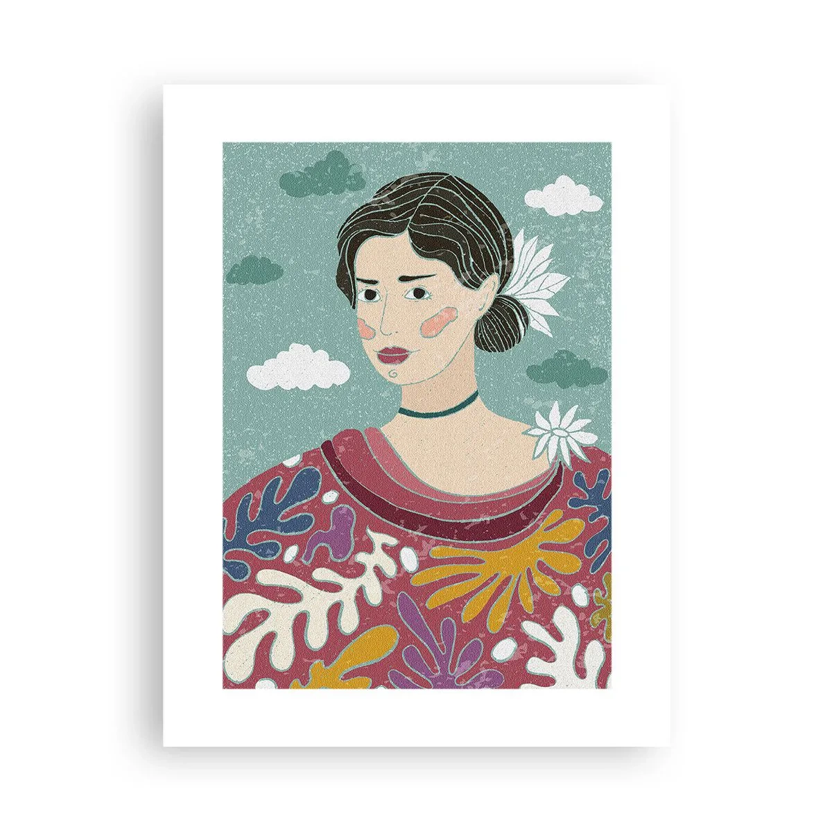 Poster - With a Melancholic Look - 30x40 cm