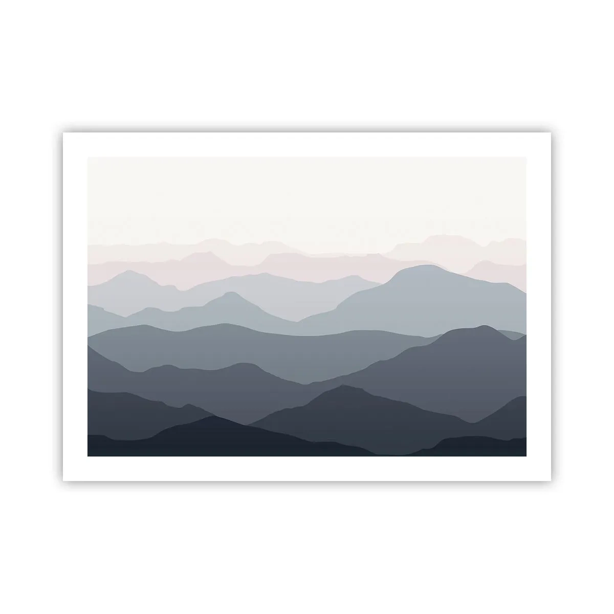Poster - Mountain Waves - 70x50 cm