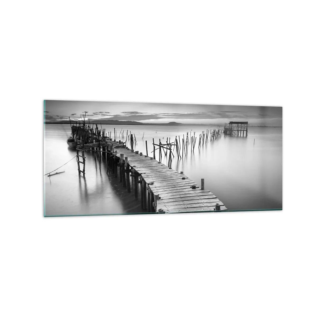 Glass picture - Peace of a Forgotten Shore - 120x50 cm