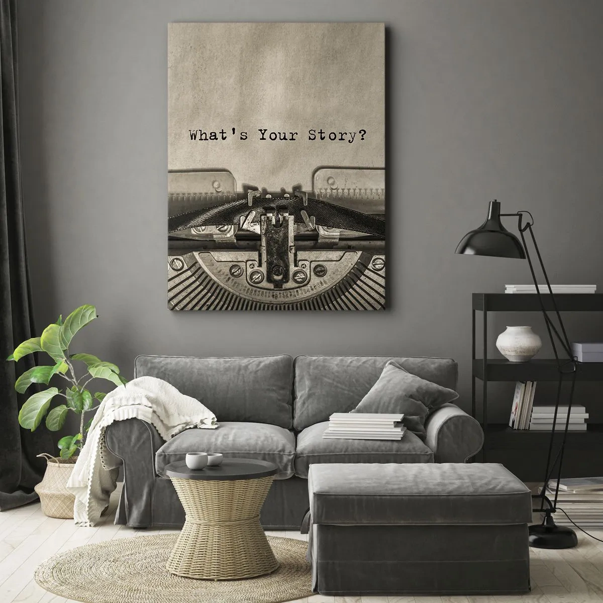 Canvas picture - Tell Me  - 65x120 cm