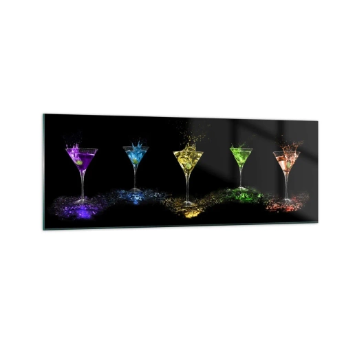 Glass picture - Colours of Joy in Crystal Glass - 140x50 cm