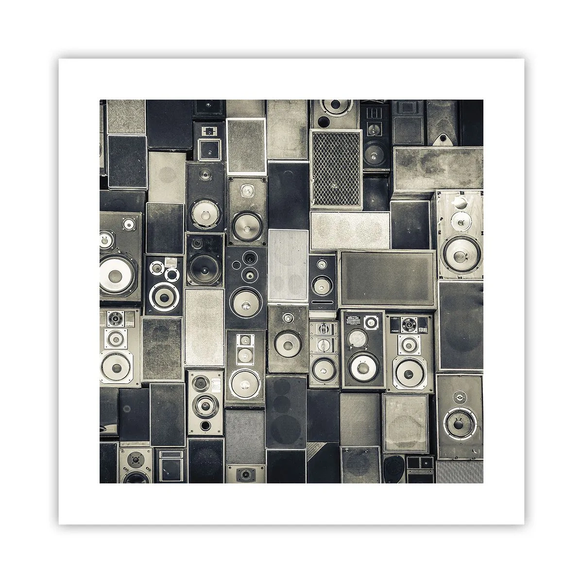 Poster - And Music Is Playing - 40x40 cm
