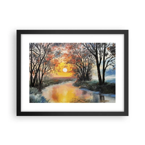 Poster in black frame - Autumn Impressions - 40x30 cm