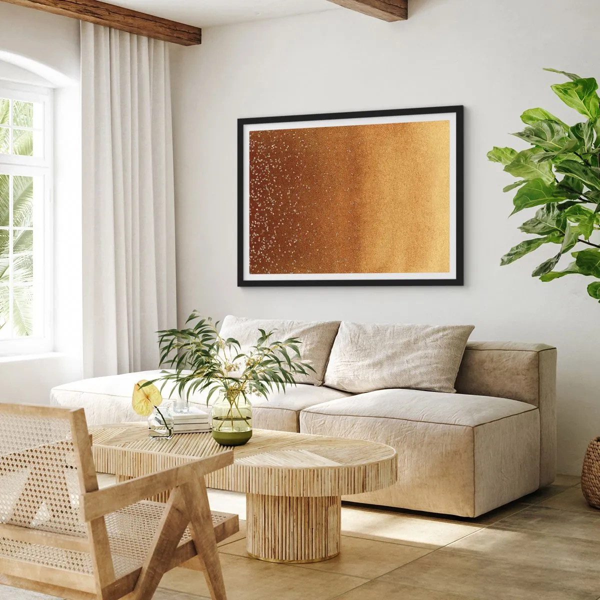 Poster in black frame - Tthe Birth of the Universe - 100x70 cm