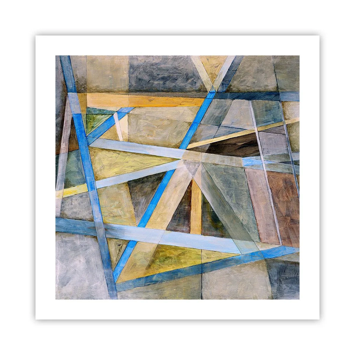 Poster - Straight Or Slanted? - 50x50 cm
