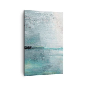 Canvas picture - Horizontally in Blue - 80x120 cm