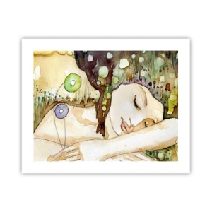 Poster - Emerald and Violet Dream - 50x40 cm